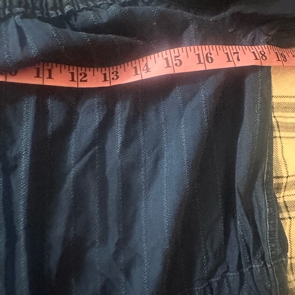 Rag & Bone Drew Off the Shoulder Cotton Drawstring Waist Dress In Indigo NWT M - Picture 15 of 16